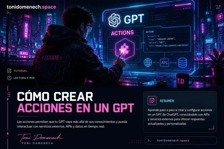Chatgpt - Cómo crear acciones en un GPT.