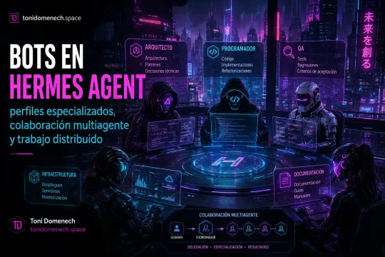 Bots en Hermes Agent: perfiles especializados, colaboración multiagente y trabajo distribuido